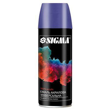 Емаль аерозольна акрилова 400мл RAL 5022 темно-синій глянець SIGMA (2737151) SG-2737151 фото
