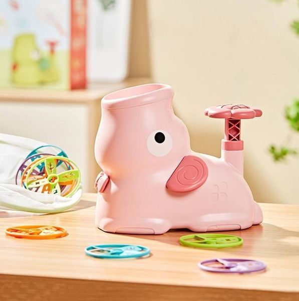 Детская Игрушка с летающими тарелками Beiens Слоник (206pink) розовый 7128 фото