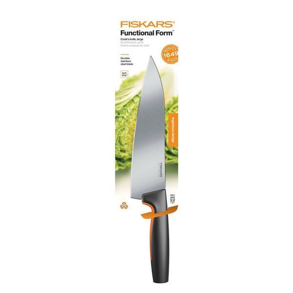Ніж для шеф-кухаря великий Fiskars FF 20 см (1057534) 1057534 фото