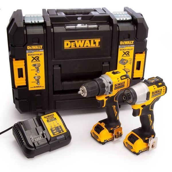 Набір з двох інструментів безщіткових DeWALT DCK2110L2T DCK2110L2T фото