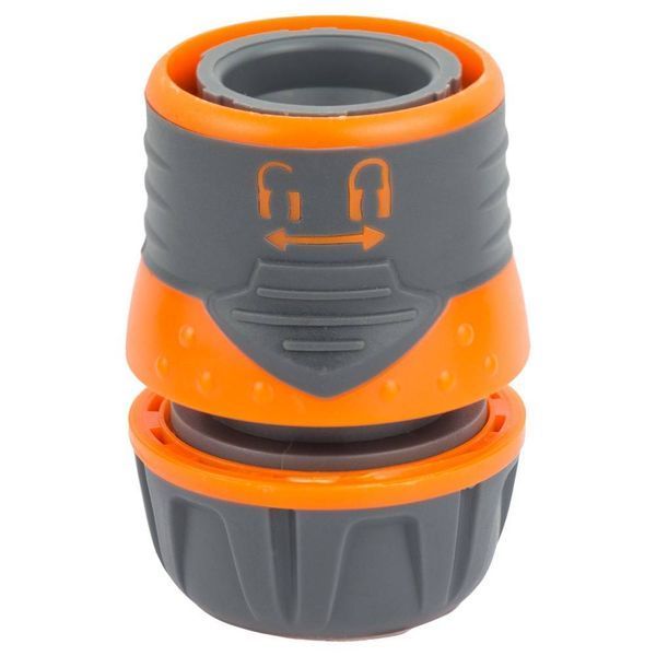 Коннектор 1/2" быстросъемный для шланга 1/2" с замком (ABS+TPR) FLORA (5015464) SG-5015464 фото