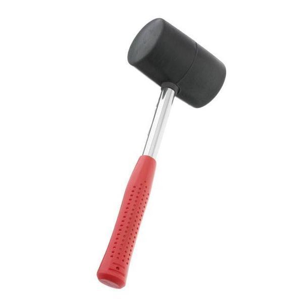 Киянка гумова 680г.80 мм,чорна гума,металева ручка INTERTOOL HT-0232 HT-0232 фото