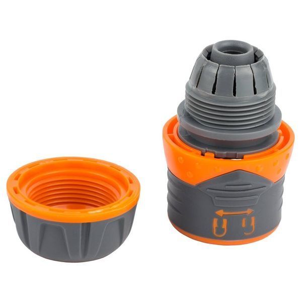 Коннектор 1/2" быстросъемный для шланга 1/2" с замком (ABS+TPR) FLORA (5015464) SG-5015464 фото