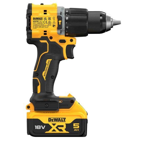 Дриль-шуруповерт акумуляторний безщітковий ударний DeWALT DCD799P2T DCD799P2T фото