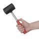 Киянка гумова 680г.80 мм,чорна гума,металева ручка INTERTOOL HT-0232 HT-0232 фото 5