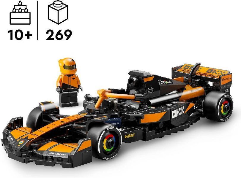 Конструктор Lego Speed ​​Champions Гоночный автомобиль McLaren F1 Team MCL38 77251 77251 фото