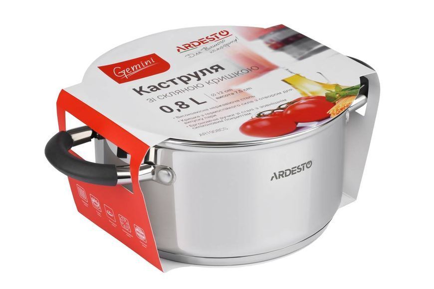 Каструля Ardesto Gemini Salerno 0.8 л (AR1908CS) AR1908CS фото