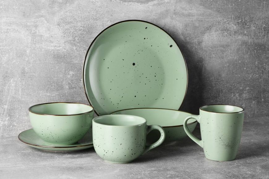 Тарілка обідня Ardesto Bagheria 26 см, Pastel green (AR2926GGC) AR2926GGC фото