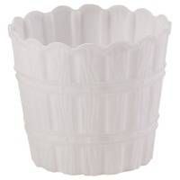 Цветочный горшок VIOLET HOUSE 1054 BAMBOO WHITE д/цветов с дренажом 1.2 л. (1054 BAMBOO WHITE 1.2 л.) 1054 BAMBOO WHITE 1.2 л. фото