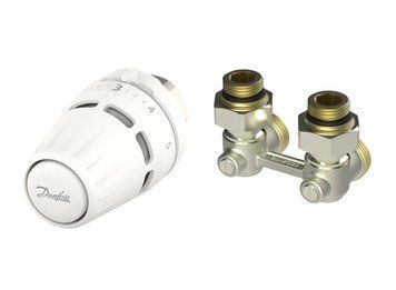 Комплект термостатический Danfoss Regus M30x1.5+RLV-KB, 1/2", угловой 015G5307 фото