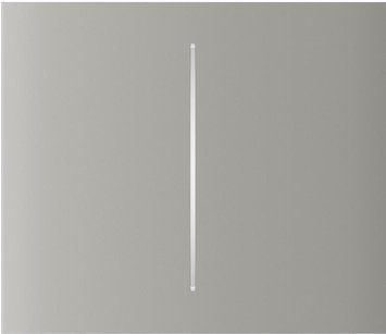 Кнопка центральна для вертикального двоклавішного вимикачаAjax CenterButton Vertical 2-gang for LightSwitch, Jeweler, бездротовий, oyster 46481 фото