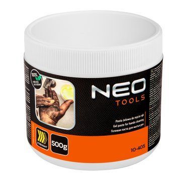 Гель-паста для миття рук Neo Tools, 500г, абразивна, нейтральний рН, жовтий колір 10-405 фото