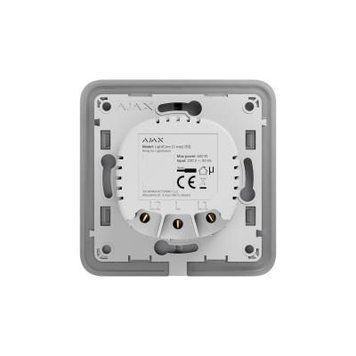 Реле одноклавішний вимикач прохідного типу Ajax LightCore 2-way for LightSwitch Jeweler, бездротовий 000029719 фото