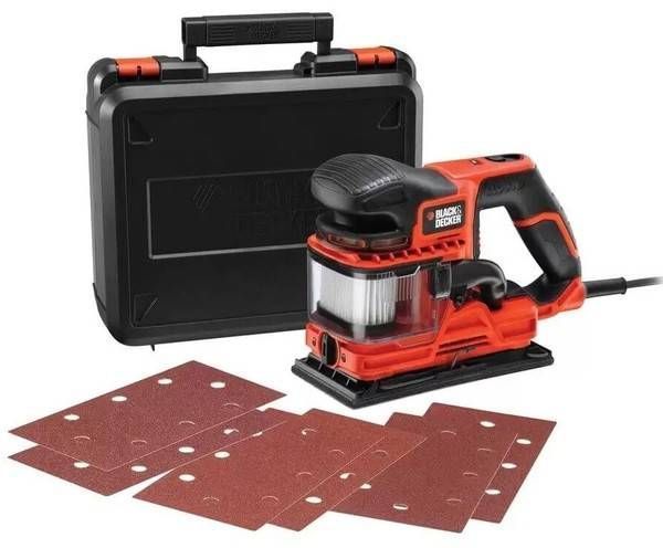 Вибрационная шлифмашина Black&Decker KA330E 270Вт, 115x230мм. KA330E фото