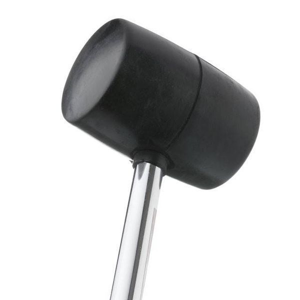 Киянка гумова 900г.90 мм,чорна гума,металева ручка INTERTOOL HT-0233 HT-0233 фото