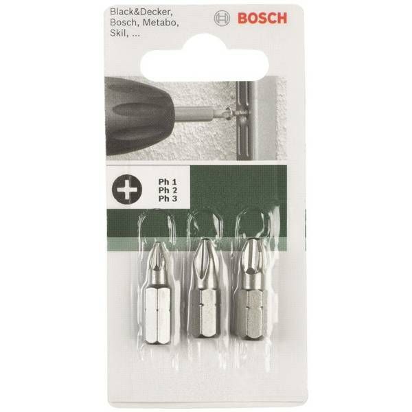 Набір біт Bosch PH1, PH2, PH3, 25мм (2.609.255.964) 2.609.255.964 фото