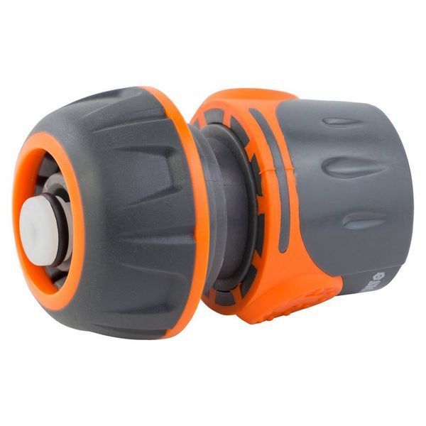 Коннектор 1/2" быстросъемный для шланга 3/4" аквастоп (ABS+TPR) FLORA (5015514) SG-5015514 фото