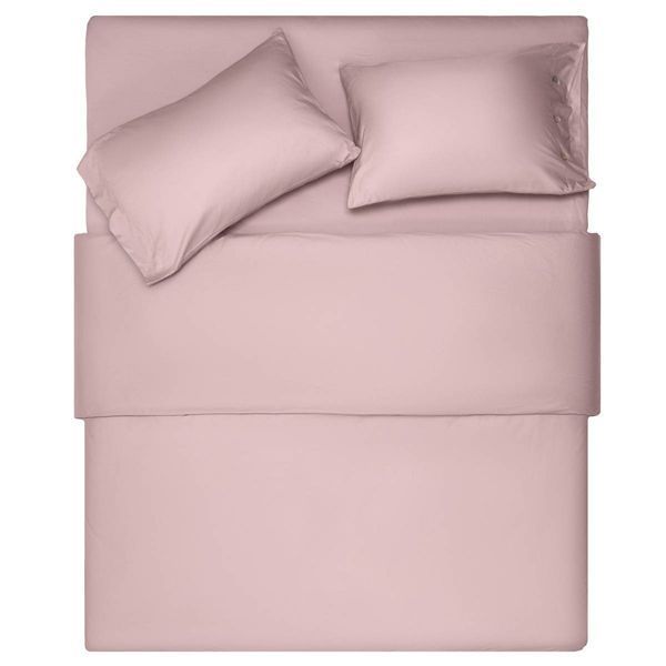 КПБ 1,5сп Ardesto Mix&Match, пододеяльник 160х220см, простыня 180х240см, наволочки (2) 50х70см, 100% хлопок, сатин, пудра ART1622SP фото