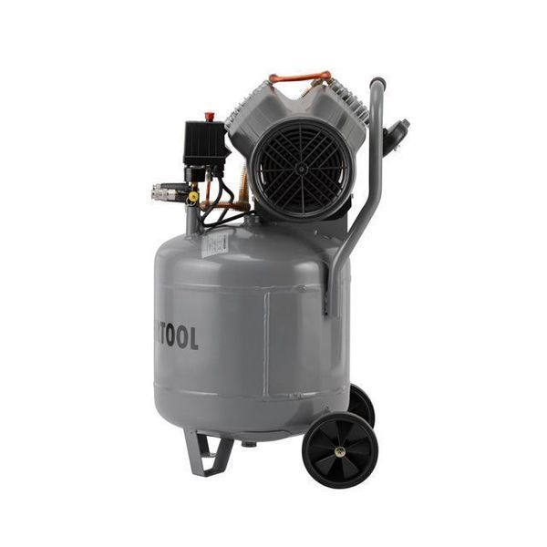 Компресор 80л, вертикальний, 2.2 кВт, 220 В, 8 aтм, 354 л/хв. 2 циліндри INTERTOOL PT-0018 PT-0018 фото