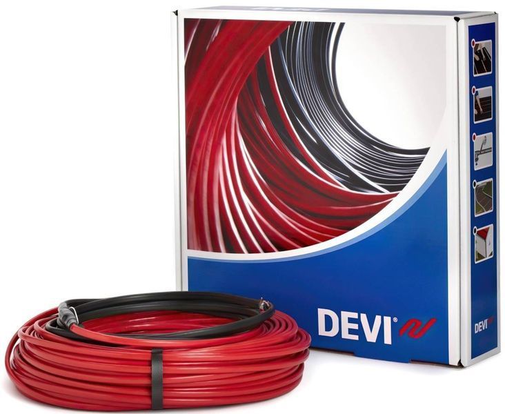 Тепла підлога DEVI Flex двожильний нагрівальний кабель 18T, 2775 Вт, 230V, 155м (140F1252) 140F1252 фото