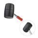 Киянка гумова 900г.90 мм,чорна гума,металева ручка INTERTOOL HT-0233 HT-0233 фото 4