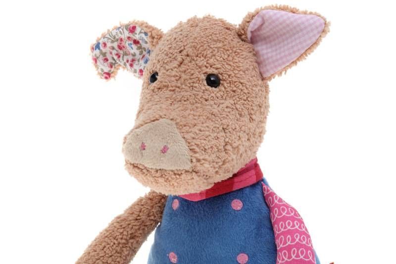 М'яка іграшка sigikid Patchwork Sweety Свинка 31 см (38708SK) 38708SK фото