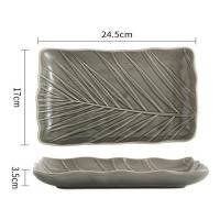Блюдо Limited Edition LEAF GREY / 24.5х17 см /прямок. (B010787) B010787 фото