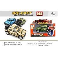 Игрушка DIY TOYS Машинка военный внедорожник металл pull-back 1:36, в ассорт CJ-1479293 фото