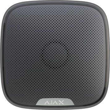 Бездротова вулична сирена Ajax StreetSiren, 113 дБ, jeweller, бездротова, чорний 000001158 фото