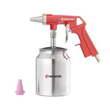 Пистолет пескоструйный пневматический с металлическим INTERTOOL PT-0707 PT-0707 фото