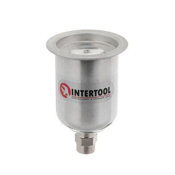 Бачок металевий для HVLP міні з внутрішньою різьбою M14x1, 125мл INTERTOOL PT-1903 PT-1903 фото