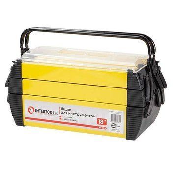 Ящик для інструменту металевий 18", 5 секцій, 454*210*230 мм INTERTOOL BX-5018 BX-5018 фото