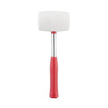 Киянка гумова 680 г.80 мм, біла гума, ручка INTERTOOL HT-0235 HT-0235 фото