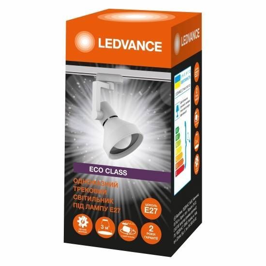 Світильник трековий Ledvance ECO E27 білий 4099854269660 фото