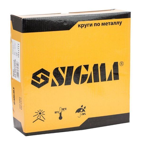 Круг зачисний по металу &Oslash;230&times;6.0&times;22.2мм, 6600об/хв SIGMA (1931711) SG-1931711 фото