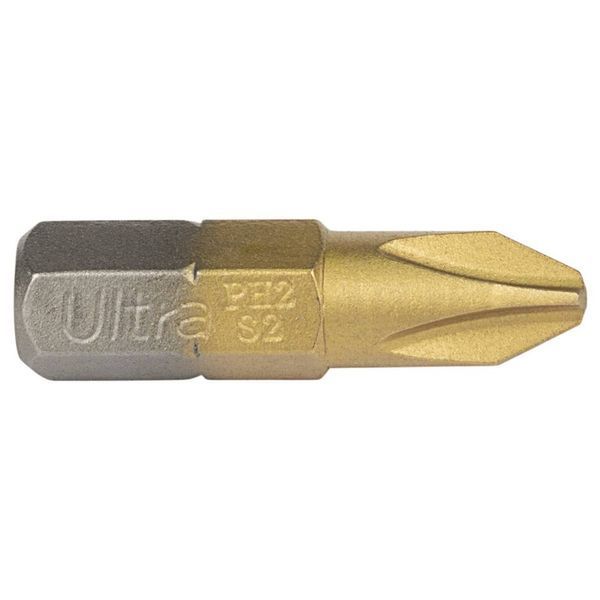 Биты PH2&times;25мм &frac14;" 10шт S2 TIN (блистер) ULTRA (4014152) SG-4014152 фото