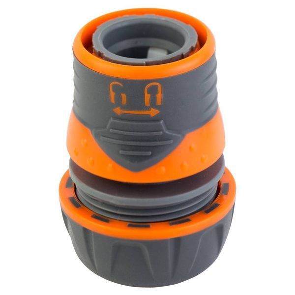 Конектор 1/2" швидкознімний для шланга 3/4" з замком (ABS+TPR) FLORA (5015484) SG-5015484 фото