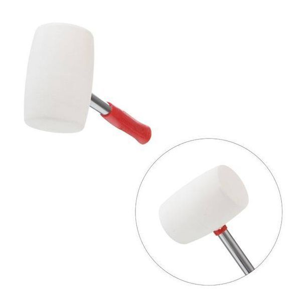 Киевлянка резиновая 680 г.80 мм, белая резина, ручка INTERTOOL HT-0235 HT-0235 фото