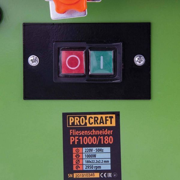 Плиткорез Procraft PF1000/180 PC-010007 фото