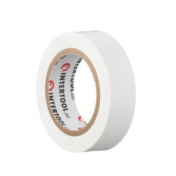 Лента изоляционная 0.15мм*17мм*10м белая INTERTOOL IT-0033 IT-0033 фото
