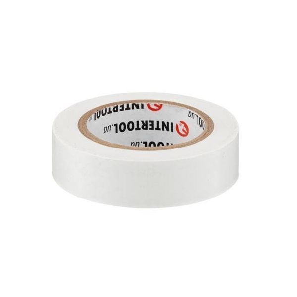 Лента изоляционная 0.15мм*17мм*10м белая INTERTOOL IT-0033 IT-0033 фото