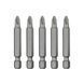 Комплект насадок викруткових PZ2 1/4 "* 50мм, ACR, S2, уп. 5од., STORM INTERTOOL VT-0204 VT-0204 фото 3
