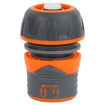 Конектор 1/2" швидкознімний для шланга 3/4" аквастоп з замком (ABS+TPR) FLORA (5015454) SG-5015454 фото