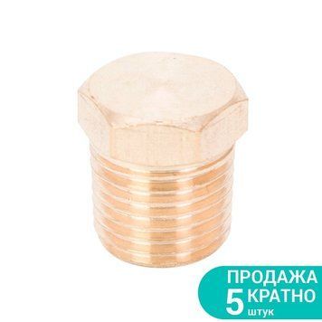 Заглушка з зовнішнім різьбовим з`єднанням MT 1/4" (латунь) SIGMA (7025911) SG-7025911 фото