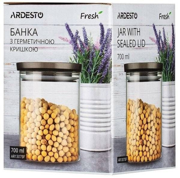 Банка для зберігання Ardesto Fresh, 500 мл (AR1305SF) AR1305SF фото