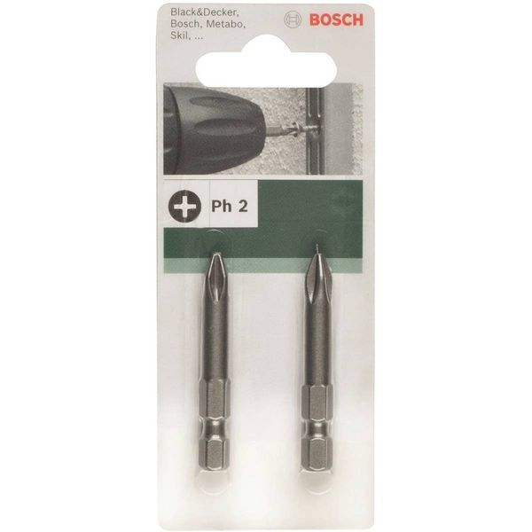 Биты Bosch PH2 XH, 49мм, 2шт (2.609.255.920) 2.609.255.920 фото