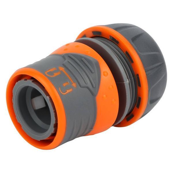 Коннектор 1/2" быстросъемный для шланга 3/4" аквастоп с замком (ABS+TPR) FLORA (5015454) SG-5015454 фото