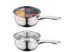 ARDESTO Ковш Gemini Gourmet, стеклянная крышка, 1.2 л, нержавеющая сталь AR1912BS фото 1