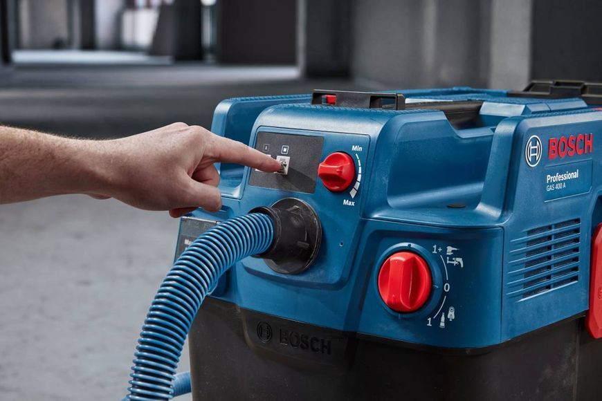 Пилосос професійний Bosch GAS 400 A, 1200Вт, 240мБар, контейнер 40л, 14кг 0.601.9M0.020 фото