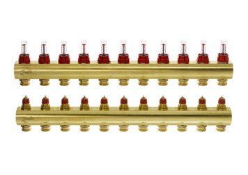 Распределительный коллектор Danfoss FHF-11F с ротаметрами (088U0531) 088U0531 фото
